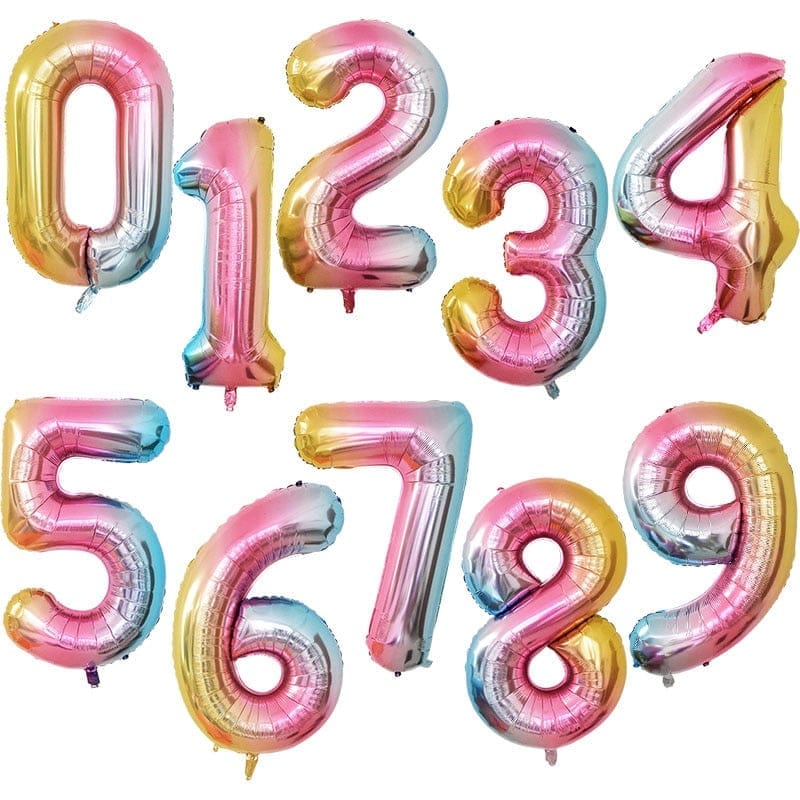 Giant Birthday Foil Number Balloons BENNYS 