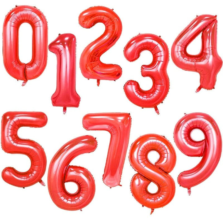 Giant Birthday Foil Number Balloons BENNYS 