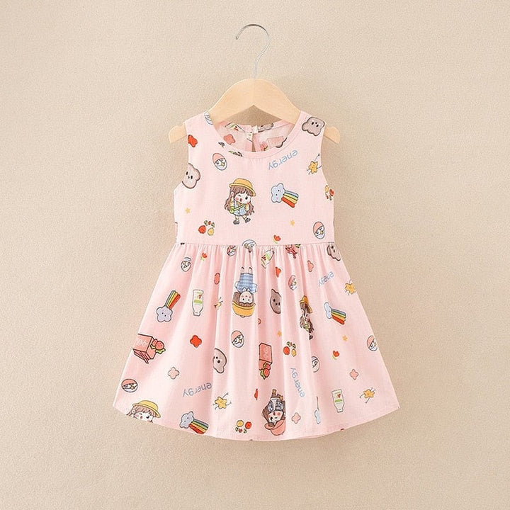 Girl Dress 100% Cotton Kids Summer Princess Dress BENNYS 