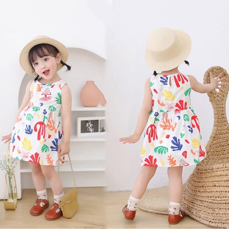 Girl Dress 100% Cotton Kids Summer Princess Dress BENNYS 