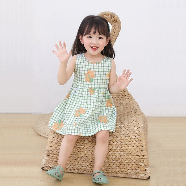 Girl Dress 100% Cotton Kids Summer Princess Dress BENNYS 