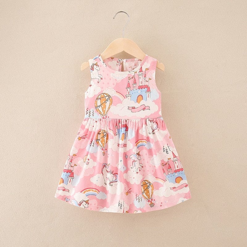 Girl Dress 100% Cotton Kids Summer Princess Dress BENNYS 