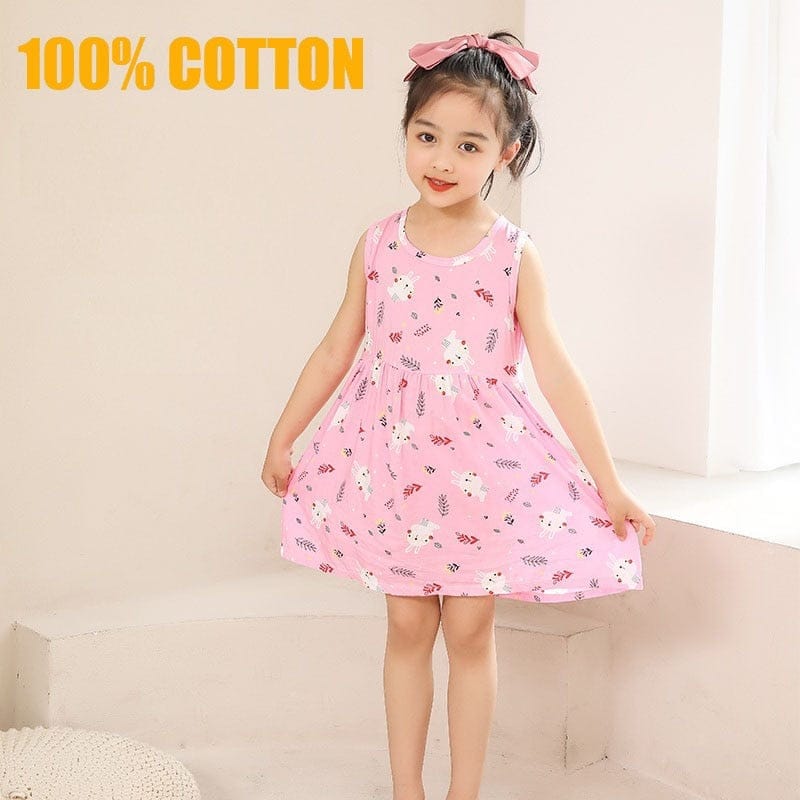 Girl Dress 100% Cotton Kids Summer Princess Dress BENNYS 