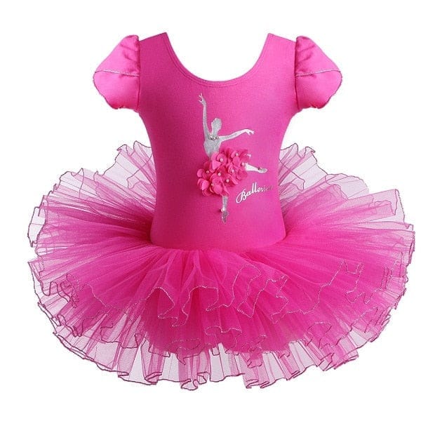 Girls Ballet Tutu Tulle Dress Sleeveless Gymnastics Dress For Kids BENNYS 