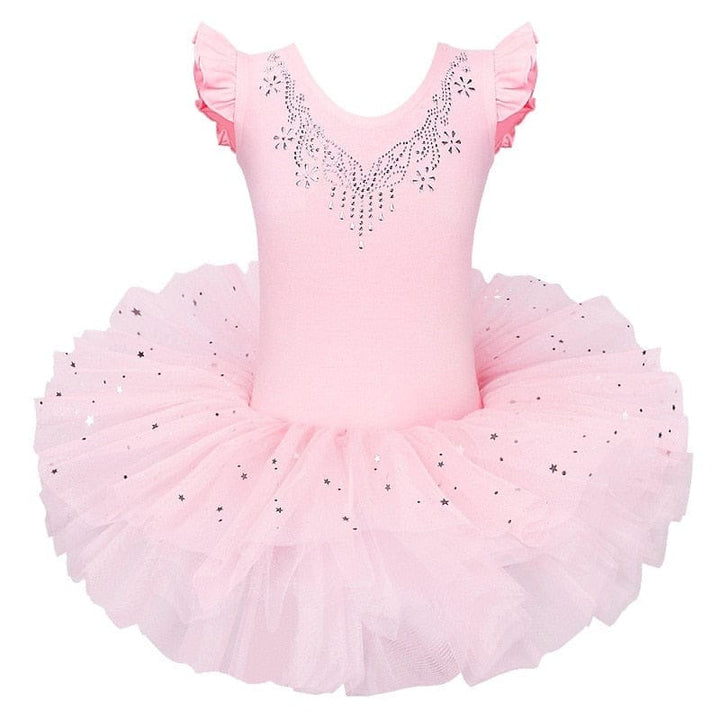 Girls Ballet Tutu Tulle Dress Sleeveless Gymnastics Dress For Kids BENNYS 