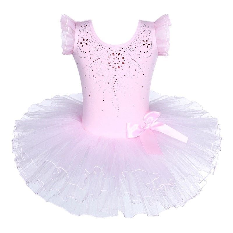 Girls Ballet Tutu Tulle Dress Sleeveless Gymnastics Dress For Kids BENNYS 