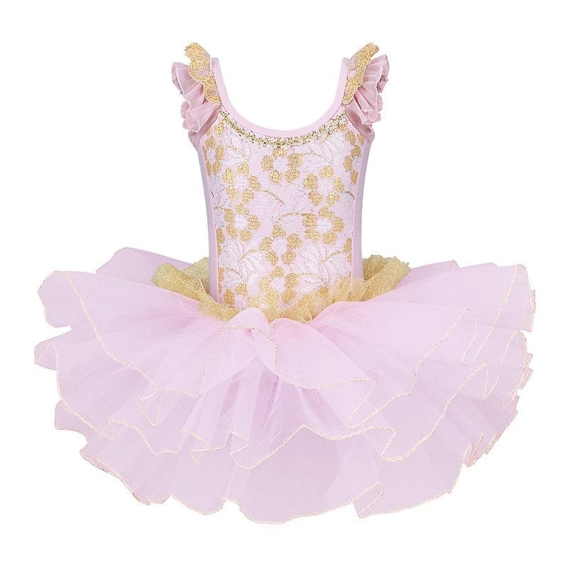 Girls Ballet Tutu Tulle Dress Sleeveless Gymnastics Dress For Kids BENNYS 