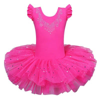 Girls Ballet Tutu Tulle Dress Sleeveless Gymnastics Dress For Kids BENNYS 