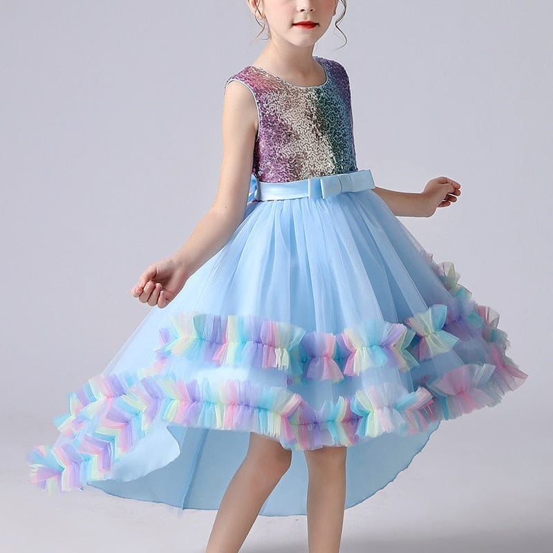 Girls Clothes Wedding Frock Gown Sequinned Princes Tutu Dress BENNYS 