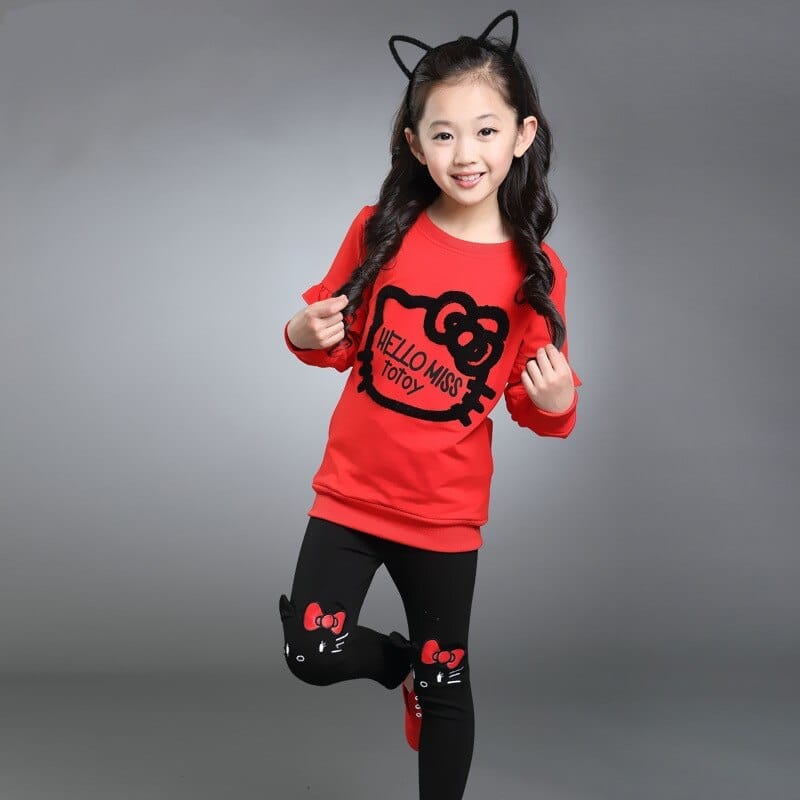 Girls Clothing Sets Lovely Cotton Shirt+Pantst  3-8 Years Clothing Set BENNYS 