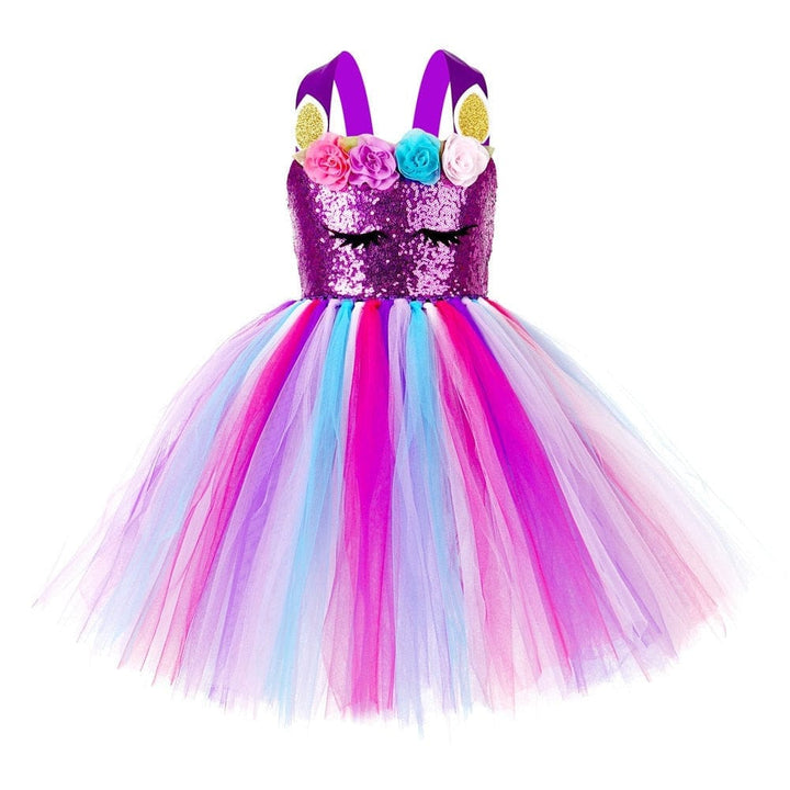 Girls Dress Summer Sequin Kids Costume Unicorn Dresses BENNYS 