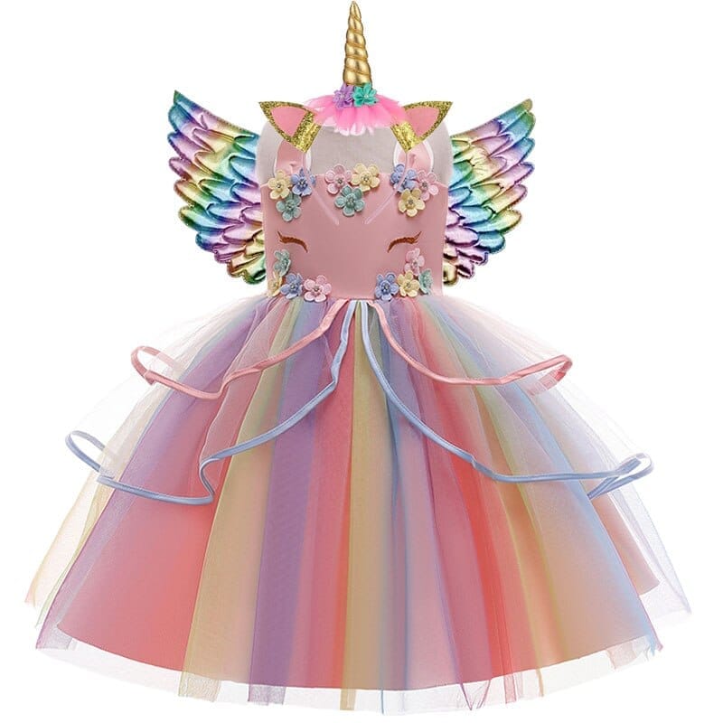 Girls Dress Summer Sequin Kids Costume Unicorn Dresses BENNYS 