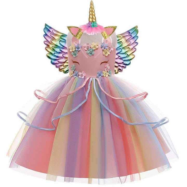 Girls Dress Summer Sequin Kids Costume Unicorn Dresses BENNYS 