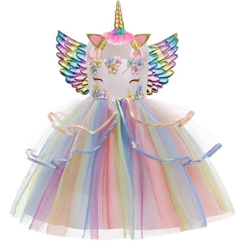 Girls Dress Summer Sequin Kids Costume Unicorn Dresses BENNYS 