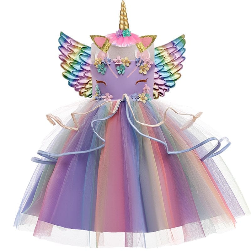 Girls Dress Summer Sequin Kids Costume Unicorn Dresses BENNYS 