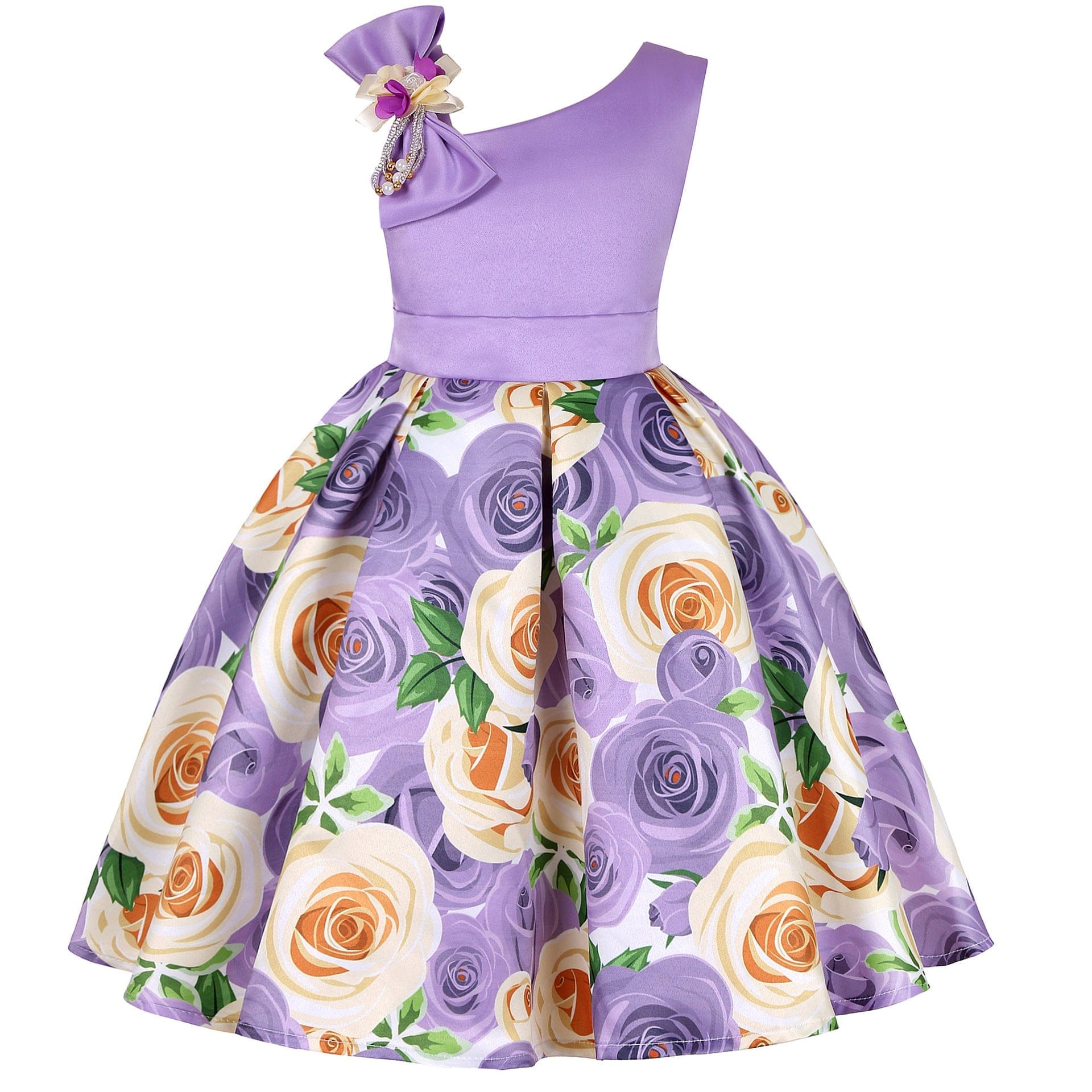 Girls' Dresses Girls' Princess Dresses Digital Print Children's Dresses BENNYS 