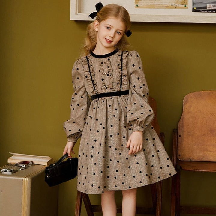 Girls Kids Polka Dot Princess Dress BENNYS 