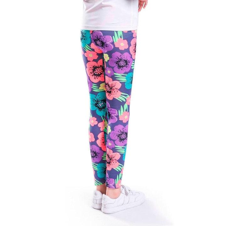 Girls Leggings Skinny Printed Flower Kids Pants for 2-13 years BENNYS 