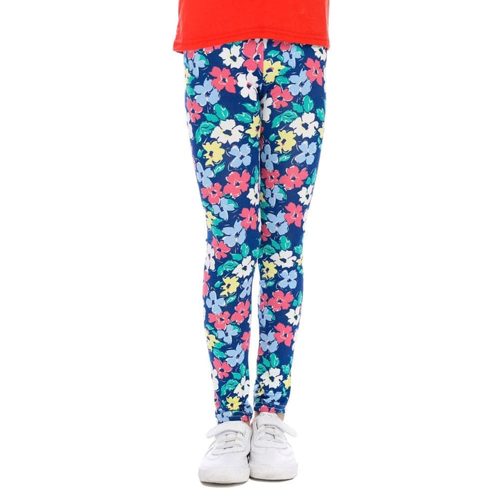 Girls Leggings Skinny Printed Flower Kids Pants for 2-13 years BENNYS 