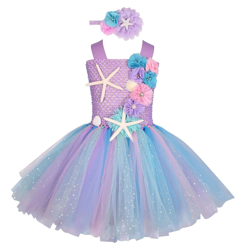 Girls Pastel Ariel Mermaid Tutu Dress BENNYS 