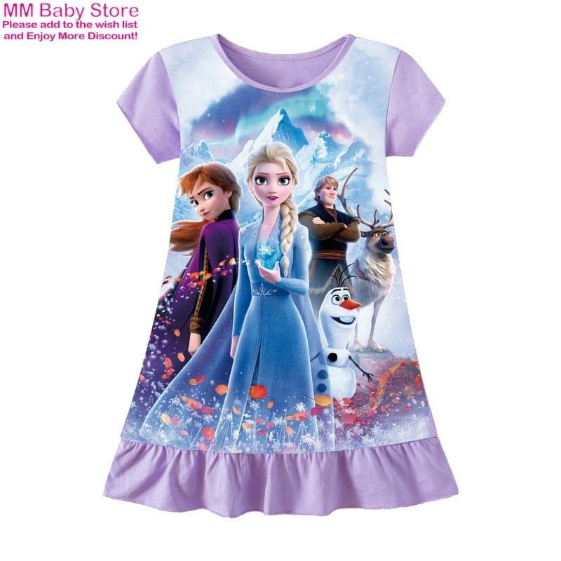 Girls Princess Nightdress Clothes Cartoon Pajamas BENNYS 