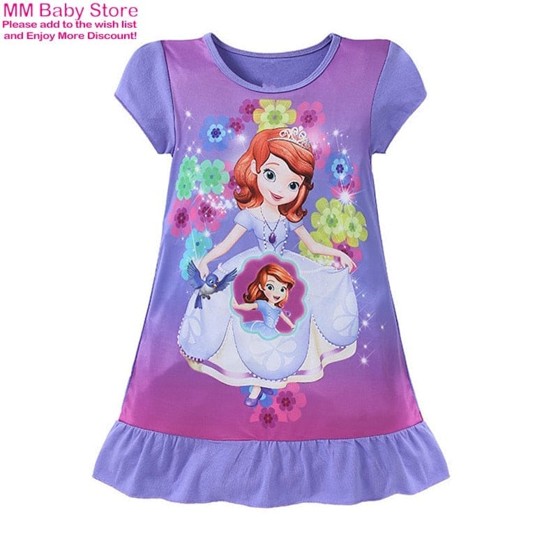 Girls Princess Nightdress Clothes Cartoon Pajamas BENNYS 