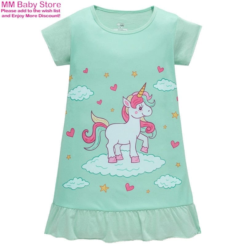 Girls Princess Nightdress Clothes Cartoon Pajamas BENNYS 