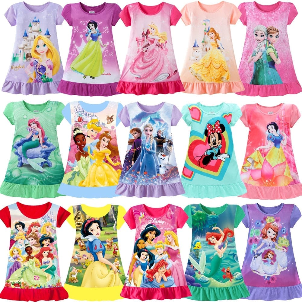 Girls Princess Nightdress Clothes Cartoon Pajamas BENNYS 