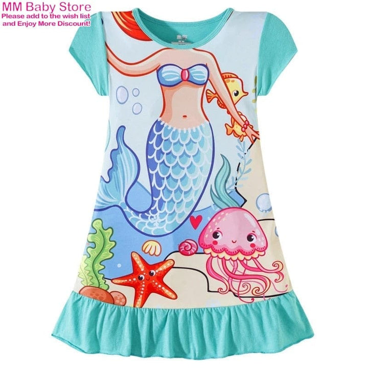 Girls Princess Nightdress Clothes Cartoon Pajamas BENNYS 