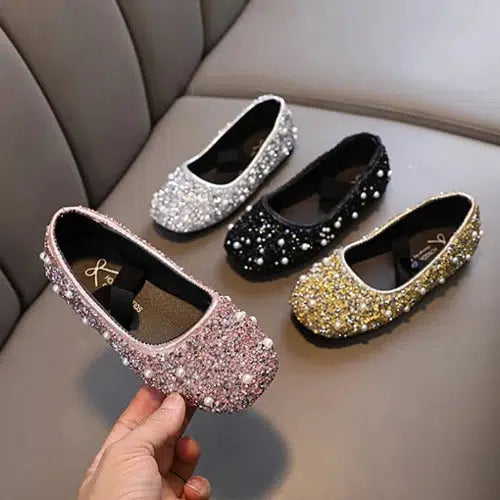 Girls Princess Shoes Glitter Kids Shoes