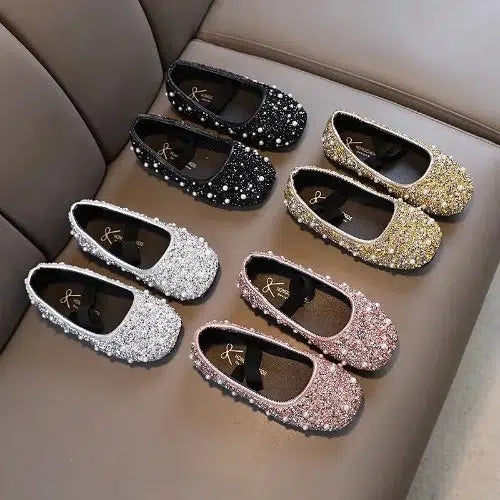 Girls Princess Shoes Glitter Kids Shoes