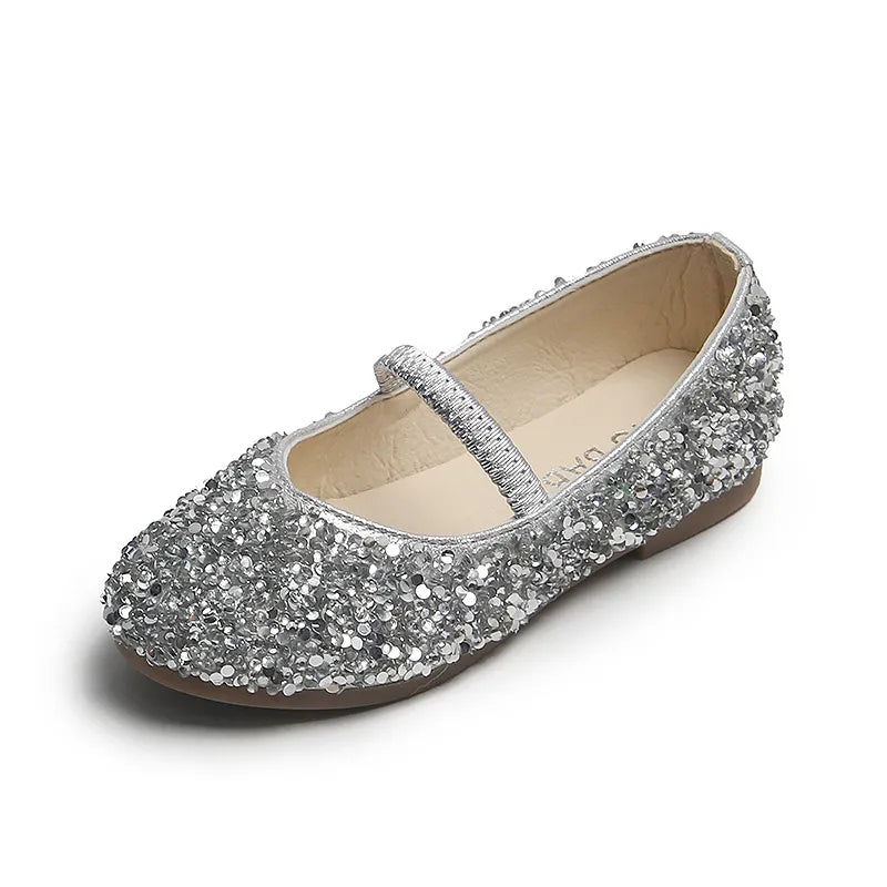 Girls Summer Sequin Flat Shoes