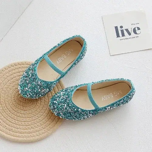 Girls Summer Sequin Flat Shoes