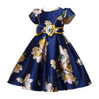 Girls' Vest Print Princess Dress Banquet BENNYS 