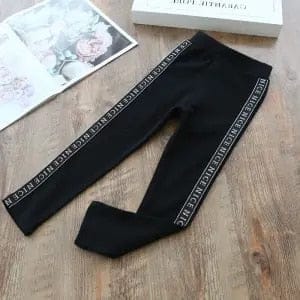 Girls cotton spring casual pants casual side striped Leggings BENNYS 