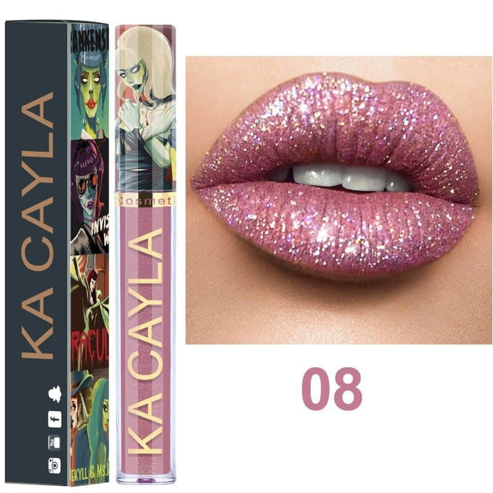 Glitter Lips Makeup Liquid Lipstick Waterproof Long Lasting Lipsticks Metallic Shinny Women's Lip Gloss BENNYS 