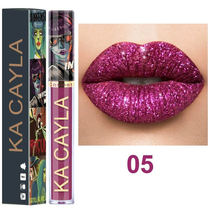 Glitter Lips Makeup Liquid Lipstick Waterproof Long Lasting Lipsticks Metallic Shinny Women's Lip Gloss BENNYS 