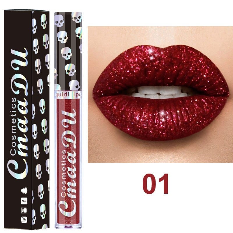 Glitter Lips Makeup Liquid Lipstick Waterproof Long Lasting Lipsticks Metallic Shinny Women's Lip Gloss BENNYS 