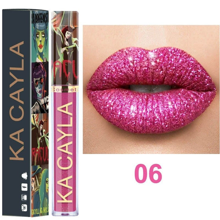 Glitter Lips Makeup Liquid Lipstick Waterproof Long Lasting Lipsticks Metallic Shinny Women's Lip Gloss BENNYS 