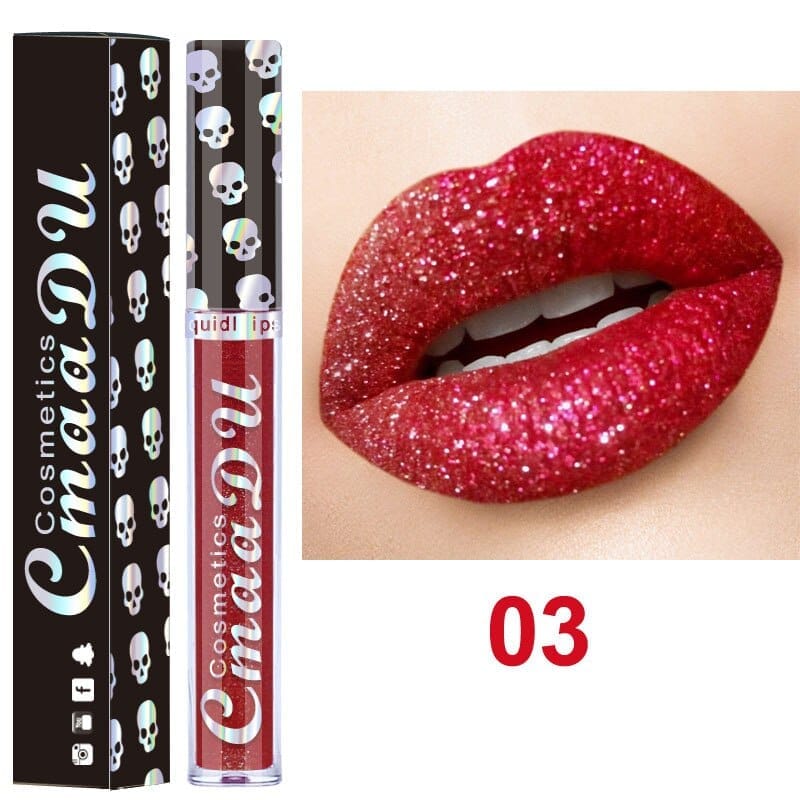 Glitter Lips Makeup Liquid Lipstick Waterproof Long Lasting Lipsticks Metallic Shinny Women's Lip Gloss BENNYS 