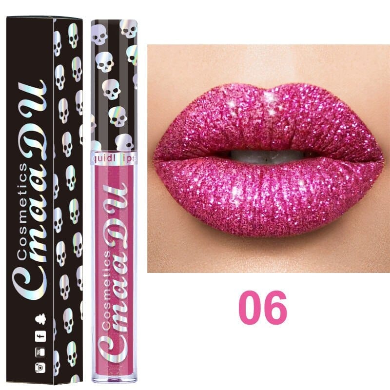 Glitter Lips Makeup Liquid Lipstick Waterproof Long Lasting Lipsticks Metallic Shinny Women's Lip Gloss BENNYS 