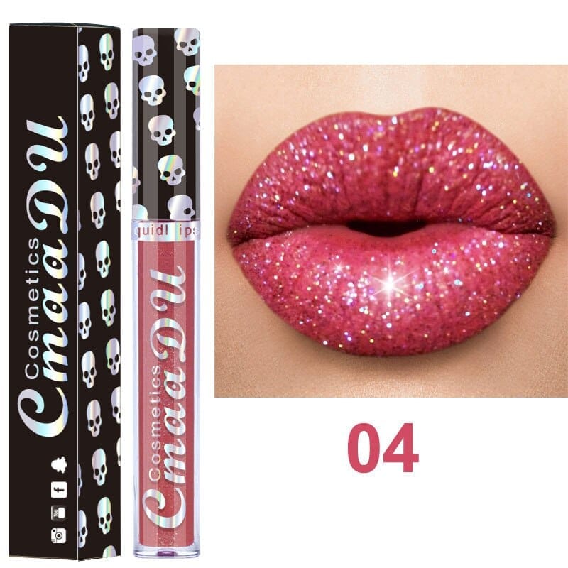 Glitter Lips Makeup Liquid Lipstick Waterproof Long Lasting Lipsticks Metallic Shinny Women's Lip Gloss BENNYS 