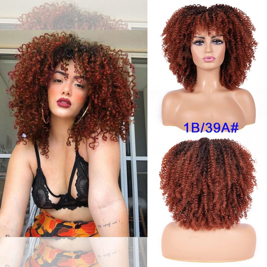 Glue-less afro kinky curly synthetic hair BENNYS 