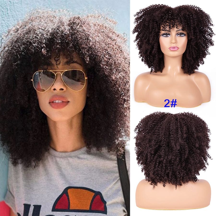 Glue-less afro kinky curly synthetic hair BENNYS 