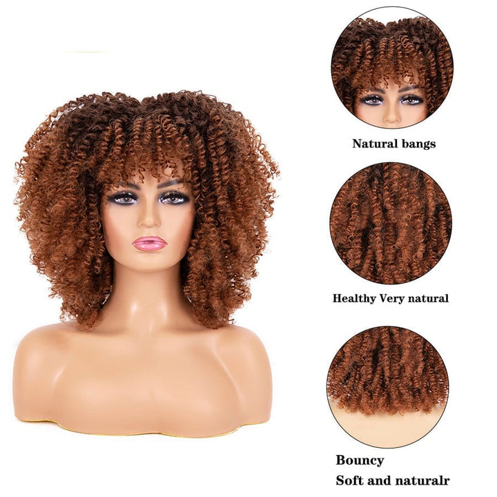 Glue-less afro kinky curly synthetic hair BENNYS 