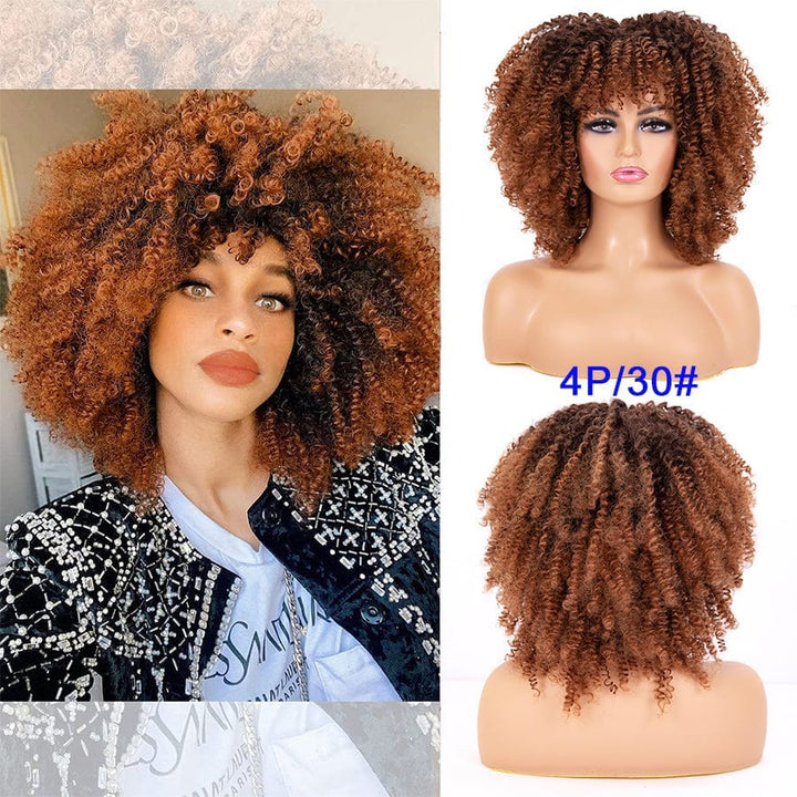 Glue-less afro kinky curly synthetic hair BENNYS 