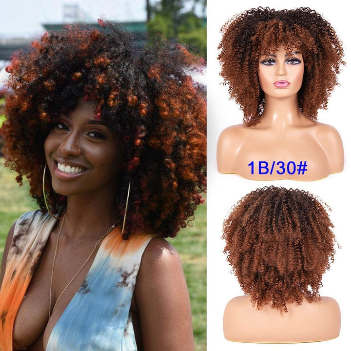 Glue-less afro kinky curly synthetic hair BENNYS 