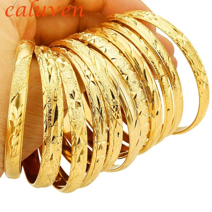 Gold Color Ethiopian Bangles for Women BENNYS 