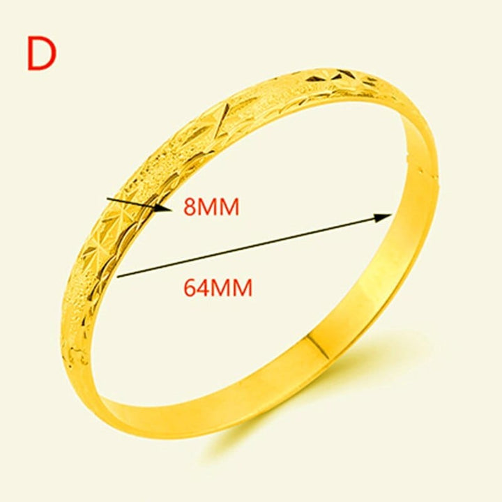 Gold Color Ethiopian Bangles for Women BENNYS 