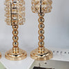 Golden crystal candlestick European candle holder BENNYS 